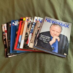 Lot of 14 Newsmax magazines. November 2022 to December 2023.